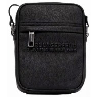 karl lagerfeld τσαντακι crossbody logo μαυρο