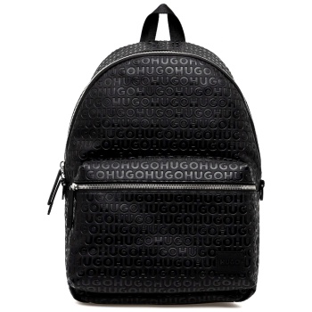 hugo τσαντα backpack ethon2.0hi_m_backp all over logo μαυρο