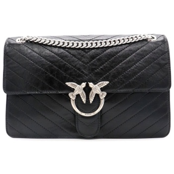 pinko τσαντα love one light classic vitello wrinkle flat σε προσφορά