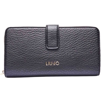 liu-jo better πορτοφολι logo μεταλλικο μαυρο σε προσφορά