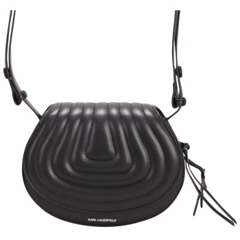 karl lagerfeld τσαντα ωμου/crossbody wellen saddle cb μαυρο σε προσφορά