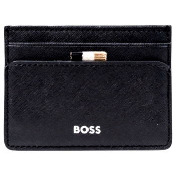 boss θηκη καρτων zair_card holder n. μαυρο