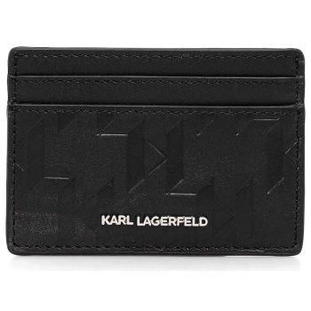 karl lagerfeld θηκη καρτων k/loom μαυρο