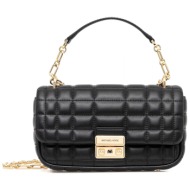 michael kors τσαντακι crossbody/ωμου καπιτονε αλυσιδα logo mayρο