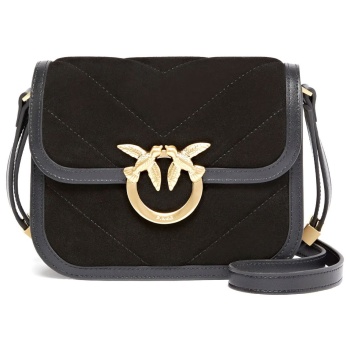 pinko τσαντα love box bag fl mini suede μαυρη σε προσφορά