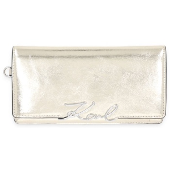 karl lagerfeld τσαντα φακελος δερμα k/signature lg wrist