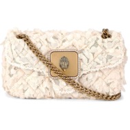 kurt geiger τσανταki crossbody/ωμου mini pimlico bag υφασματινα σχεδια αλυσιδα logo μπεζ/χρυσο