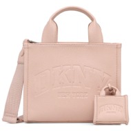 dkny τσαντα χειροσ/crossbody hadlee sm tote logo ροζ
