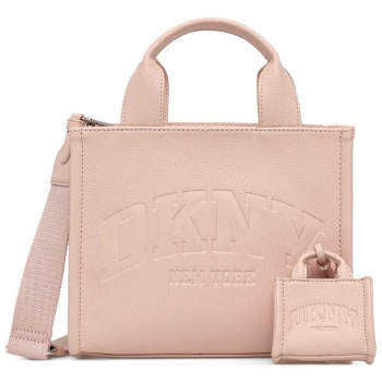 dkny τσαντα χειροσ/crossbody hadlee sm tote logo ροζ