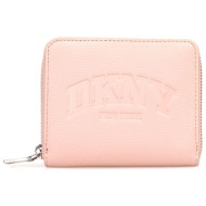 dkny πορτοφολι hadlee sm zip around logo σομον