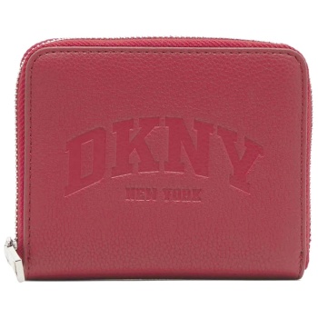 dkny πορτοφολι hadlee sm zip around logo κοκκινο