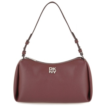 dkny τσαντα ωμου remy logo μπορντο σε προσφορά