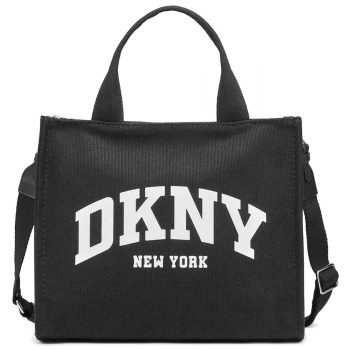 dkny τσαντα ωμου/crossbody hadlee tote logo μαυρο