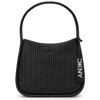 dkny τσαντα ωμου capri hobos πλεξη logo μαυρο σε προσφορά