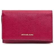 michael kors πορτοφολι jet set metaλλικο logo μπορντω