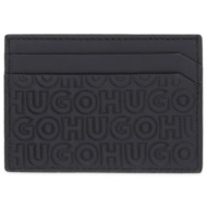 hugo πορτοφολι ethon hi m_cardcase all over logo μαυρο
