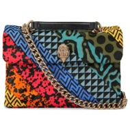 kurt geiger τσαντα crossbody/ωμου leather kensington l aλυσιδα logo πολυχρωμη