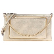 michael kors τσαντα crossbody xeiρος jet set αλυσιδα logo xρυσο