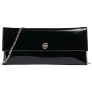 boss τσαντα φακελοσ/crossbody beyond clutchpt logo μεταλλικο μαυρο