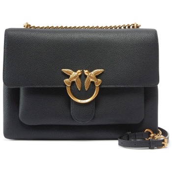 pinko τσαντα love soft big pelle bottalata μαυρη σε προσφορά