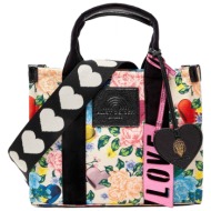 kurt geiger tσαντα crossbody/χειρος small southbank tote φλοραλ ιμαντας logo πολυχρωμο