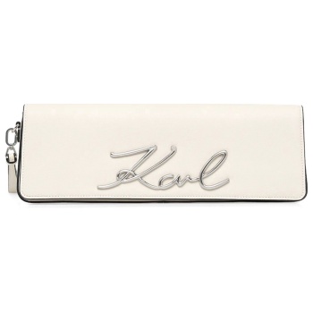 karl lagerfeld τσαντα φακελος δερμα k/signature 2.0 slim