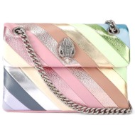 kurt geiger τσαντακι crossbody/ωμου leather μινι kensington l logo πολυχρωμο