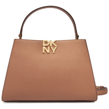 dkny τσαντα χειροσ/crossbody foster satchel δερμα logo ταμπα