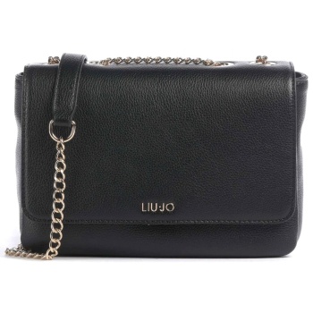 liu-jo better τσαντα crossbody logo μεταλλικο μαυρο σε προσφορά