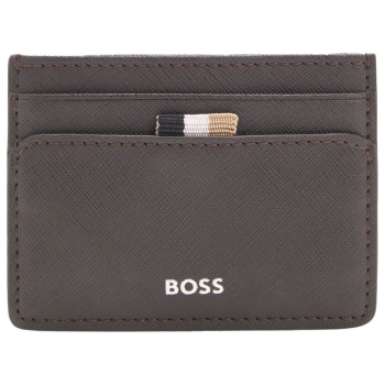 boss θηκη καρτων zair_card holder n. καφε