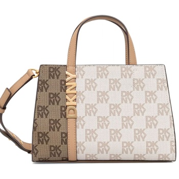 dkny τσαντα χειροσ/crossbody avril sm satchel all over logo