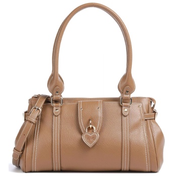 liu-jo τσαντα ωμου/crossbody corniola αποσπωμενο μπρελοκ