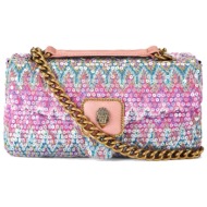 kurt geiger τσαντα crossbody/ωμου pimlico bag παγιετα aλυσιδα logo πολυχρωμο