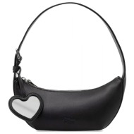 hugo blue τσαντα ωμου twila_shoulder bag logo μαυρο