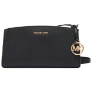 michael kors τσαντακι crossbody/ωμου becca μεταλλικο logo mayρο