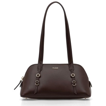 hugo τσαντα ωμου syndra_duffle logo καφε