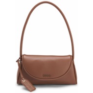 hugo τσαντα ωμου jodi_shoulder bag logo καφε