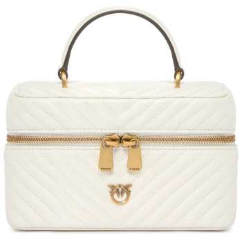 pinko τσαντακι vanity soft mini sheep nappa chevron