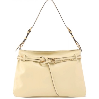 pinko τσαντα belt bag big vitello morbido μπεζ