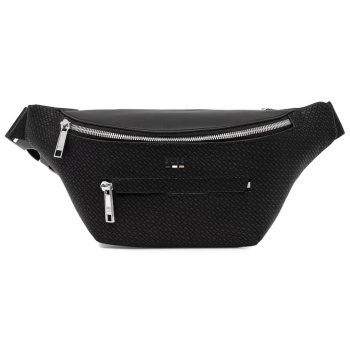 boss τσαντακι μεσης all over logo ray_mp_beltbag μαυρο