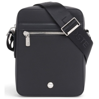 lacoste τσαντακι crossbody vertical camera bag μαυρο