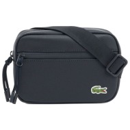 lacoste τσαντακι reporter bag μαυρο