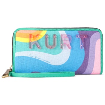 kurt geiger πορτοφολι kurt zip around w logo πολυχρωμο