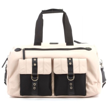 liu-jo τσαντα bowler bag μπεζ-μαυρο