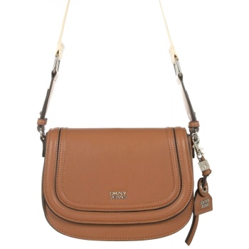 dkny τσαντα crossbody/ωμου νια logo καφε