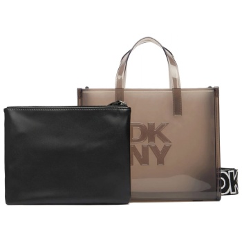 dkny τσαντα χειροσ/crossbody hadlee sm tote logo μαυρο