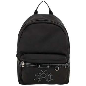 la martina τσαντα backpack fine wave logo μαυρο σε προσφορά