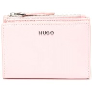 hugo πορτοφολι syndra_wallet sm logo ροζ