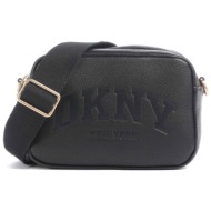 dkny τσαντα crossbody handlee camera bag logo μαυρο