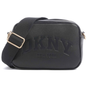 dkny τσαντα crossbody handlee camera bag logo μαυρο